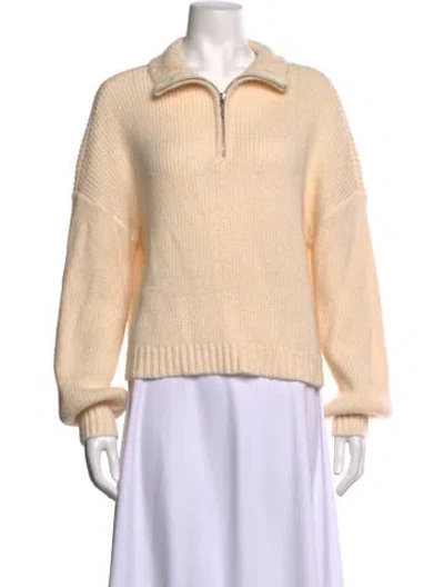 Pre-owned L'academie Mock Neck Sweater In Pink