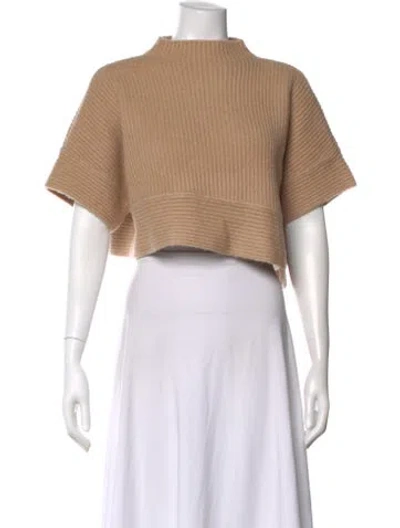 Pre-owned L'academie Mock Neck Sweater W/ Tags In Neutral