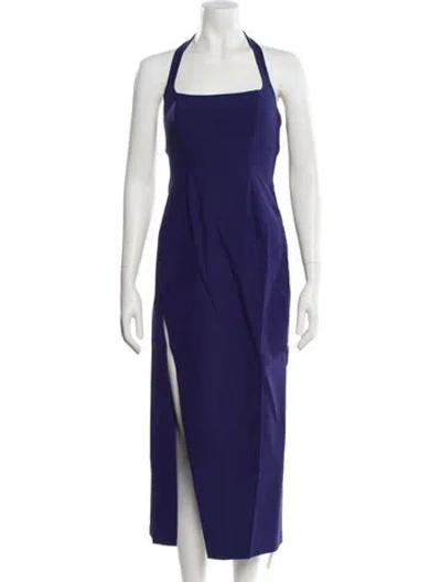 Pre-owned L'academie Nylon Long Dress In Blue