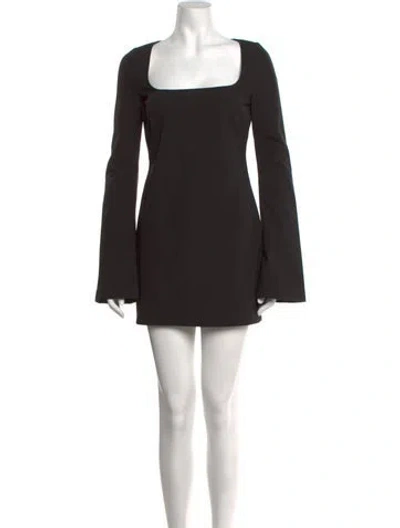 Pre-owned L'academie Nylon Mini Dress In Black