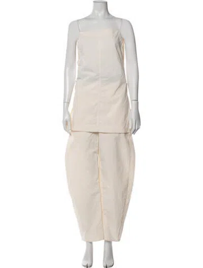 Pre-owned L'academie Nylon Pant Set In Neutrals