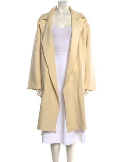 Pre-owned L'academie Open Front Sweater In Neutral