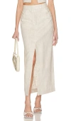 L'academie Orsina Maxi Skirt In Neutral