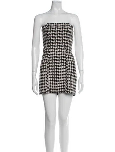 Pre-owned L'academie Printed Mini Dress In Multi