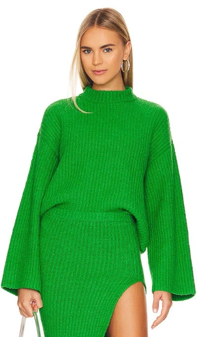 L'academie Sachiye Oversized Crewneck In Green