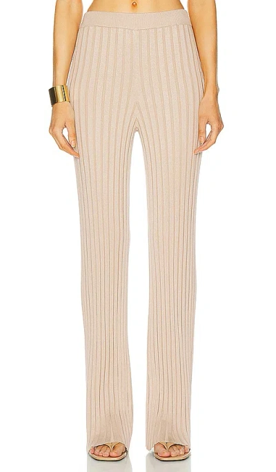 L'academie Sereph Rib Pants In Champagne