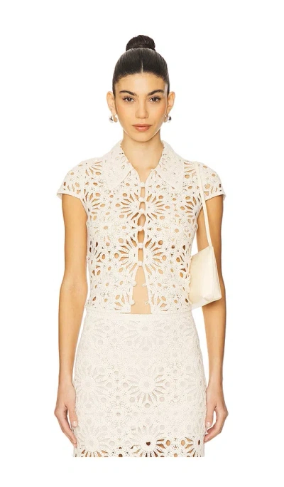 L'academie Shay Top In White