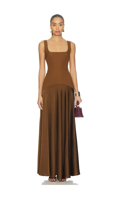 L'academie Sidney Gown In Brown