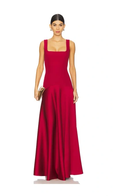 L'academie Sidney Gown In Red