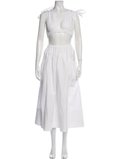Pre-owned L'academie Skirt Set In White