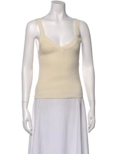 Pre-owned L'academie Square Neckline Sweater In Neutral
