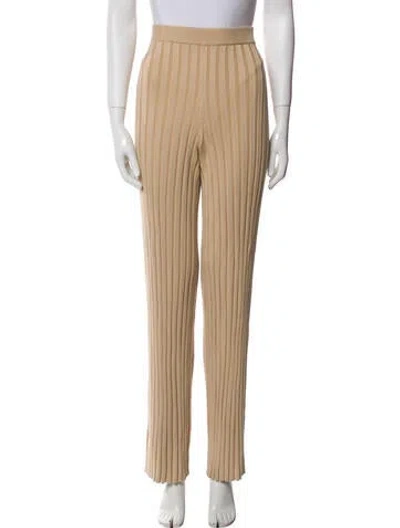 Pre-owned L'academie Straight Leg Pants In Neutral