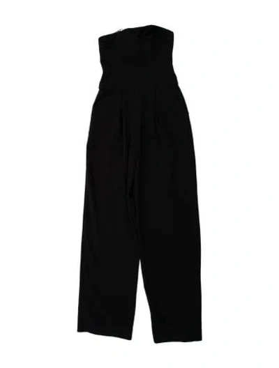 Pre-owned L'academie Strapless Jumpsuit In Brown