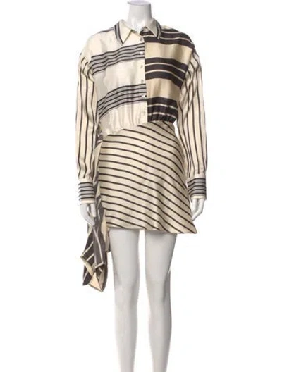 Pre-owned L'academie Striped Mini Dress