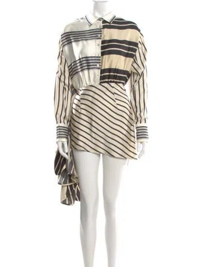 Pre-owned L'academie Striped Mini Dress