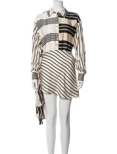 Pre-owned L'academie Striped Mini Dress