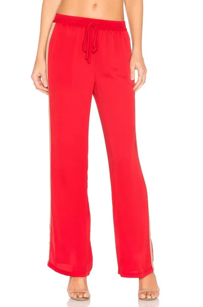 L'academie Track Pant In Redclay & Camel