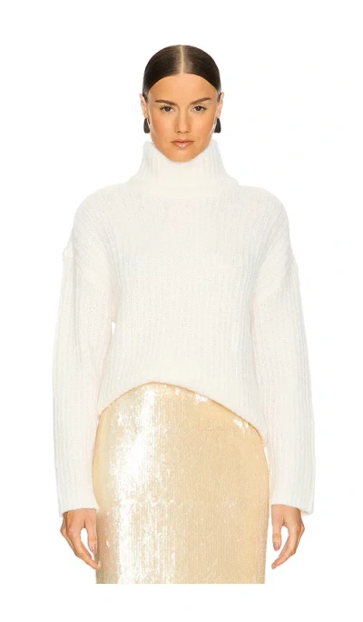 L'academie Troye Turtleneck Sweater In Ivory