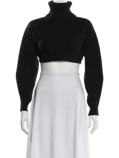 Pre-owned L'academie Turtleneck Sweater In Black
