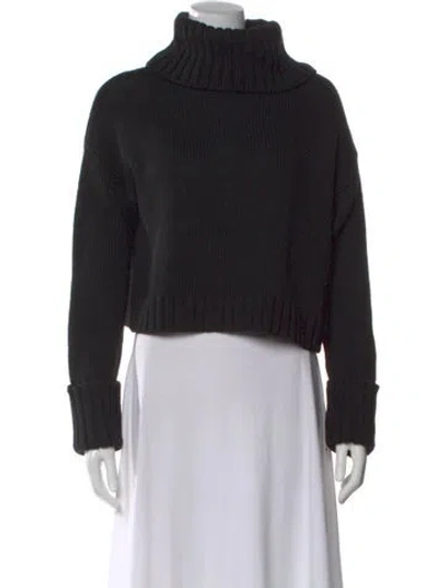Pre-owned L'academie Turtleneck Sweater In Black