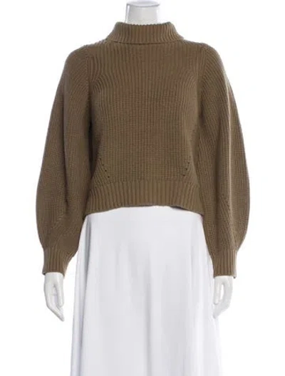 Pre-owned L'academie Turtleneck Sweater In Brown