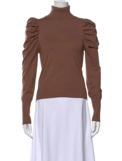 Pre-owned L'academie Turtleneck Sweater In Brown
