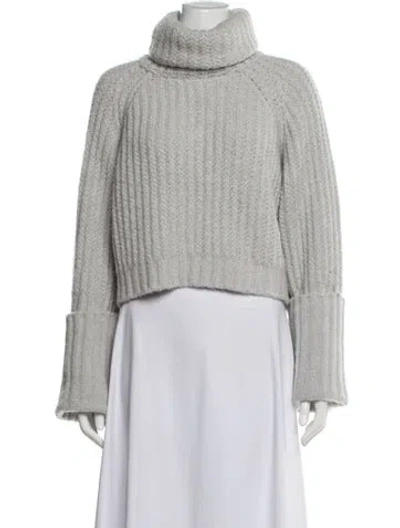 Pre-owned L'academie Turtleneck Sweater In Gray