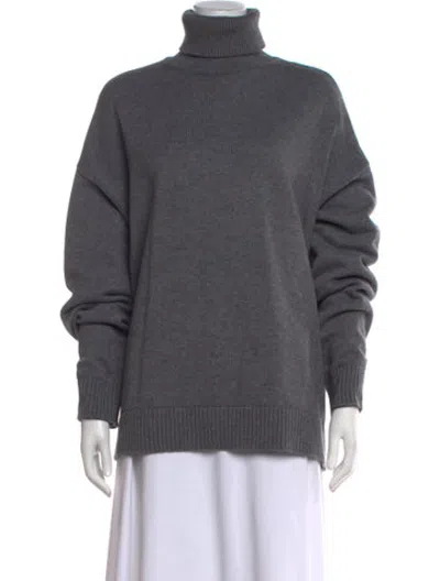 Pre-owned L'academie Turtleneck Sweater In Grey