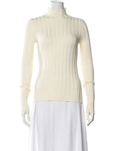 Pre-owned L'academie Turtleneck Sweater In Yellow