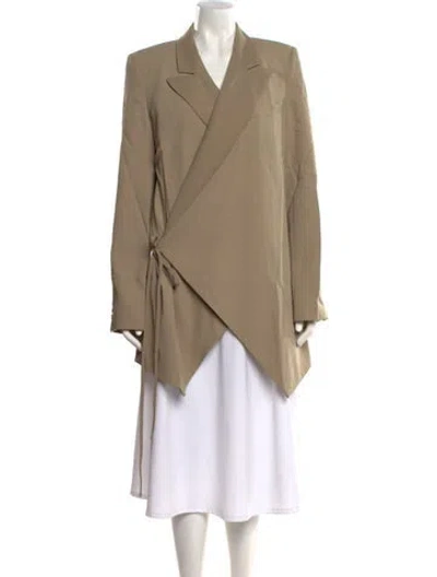 Pre-owned L'academie V-neck Mini Dress In Neutral