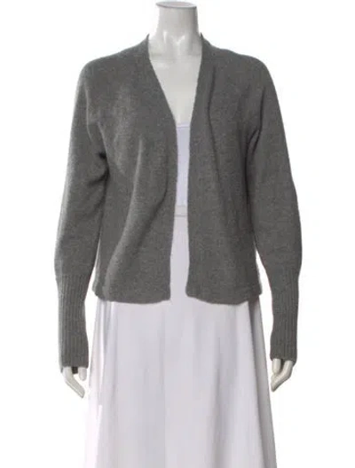 Pre-owned L'academie V-neck Sweater In Gray