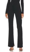 L'academie Anouka Knit Slim Pant In Black