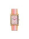 Lacalifornienne Pink Daybreak Leather Watch In Pink