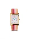 Lacalifornienne Pink Daybreak Leather Watch In Pink