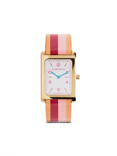 Lacalifornienne Pink Daybreak Leather Watch