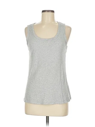 Pre-owned Lacausa Active Tank Top In Silver