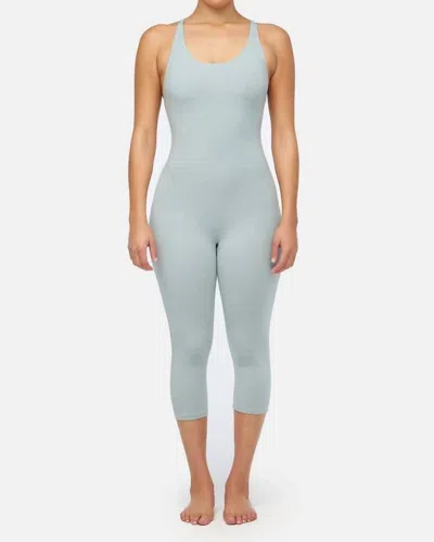 Lacausa Arya Unitard Jumpsuit In Sea Glass In Blue