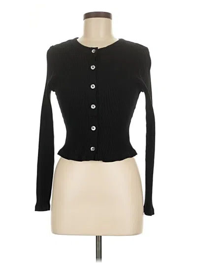 Pre-owned Lacausa Cardigan Sweater In Black