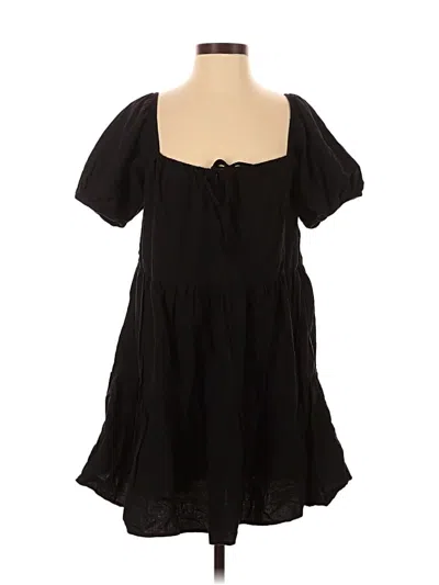 Pre-owned Lacausa Casual Dress In Black