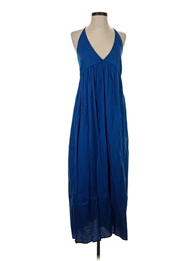 Pre-owned Lacausa Casual Dress In Blue