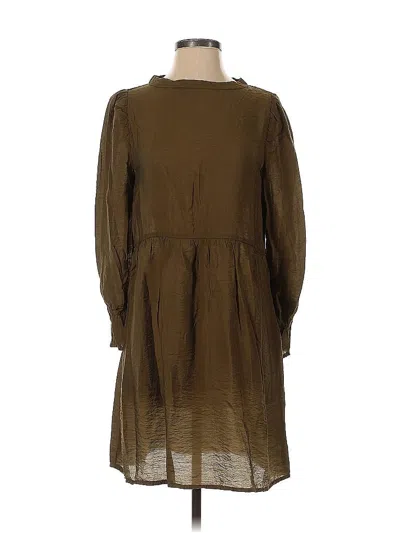 Pre-owned Lacausa Casual Dress In Brown