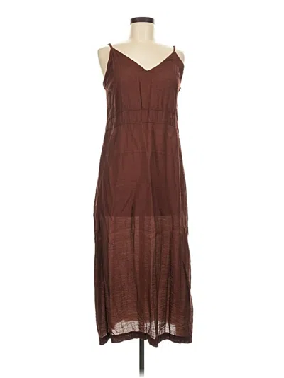 Pre-owned Lacausa Casual Dress In Brown
