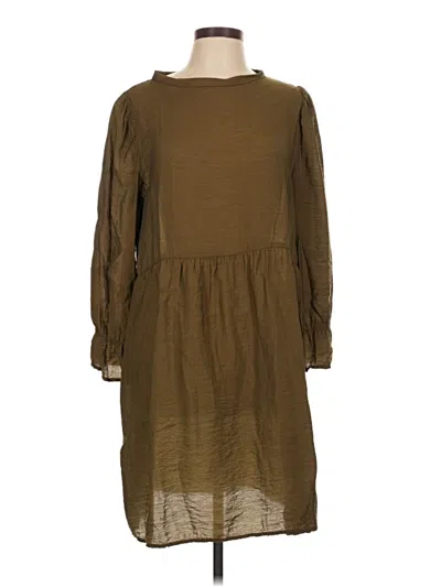 Pre-owned Lacausa Casual Dress In Brown