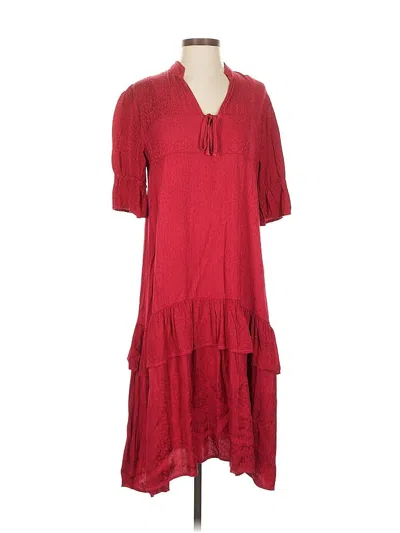 Pre-owned Lacausa Casual Dress In Red