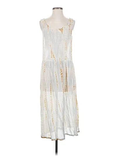 Pre-owned Lacausa Casual Dress In Silver