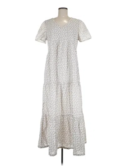 Pre-owned Lacausa Casual Dress In Silver