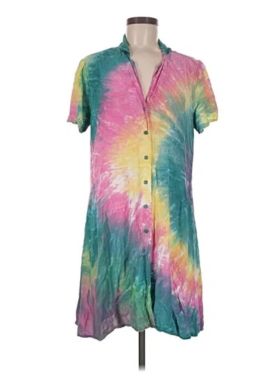 Pre-owned Lacausa Casual Dress In Teal