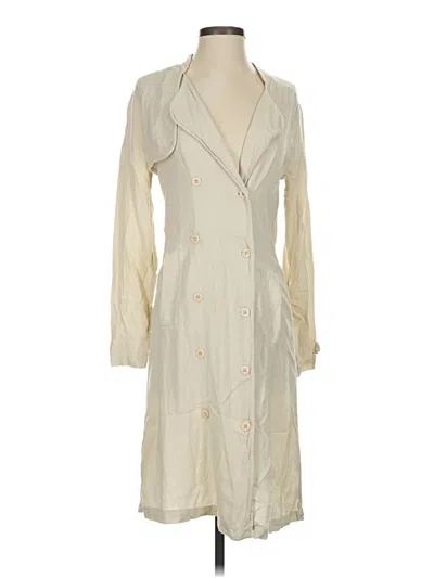 Pre-owned Lacausa Casual Dress In White