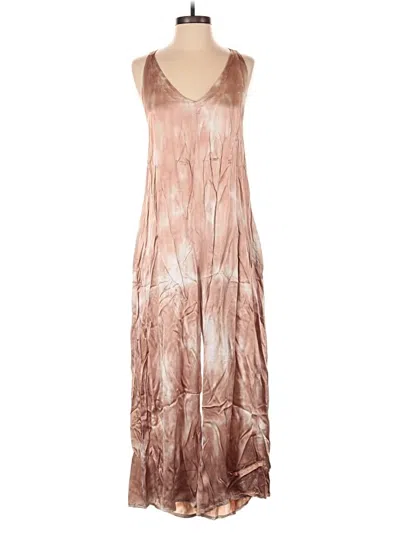 Pre-owned Lacausa Jumpsuit In Brown