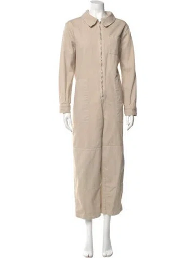Pre-owned Lacausa Jumpsuit In Neutral